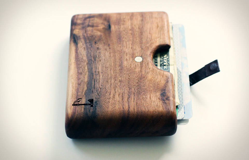 Walnut Wood Wallet Gift Idea by Slim Timber