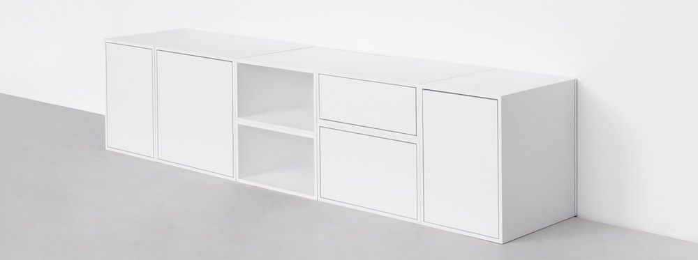 Cubit Shelf Units Forming SIdeboard Cabinet