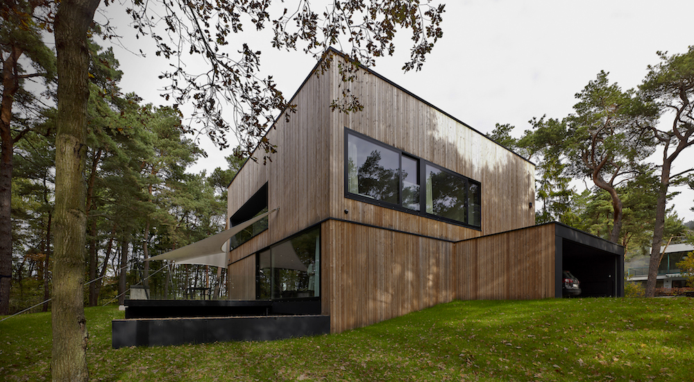 Exterior of Seaside House Timber Cladding Ultra Architects