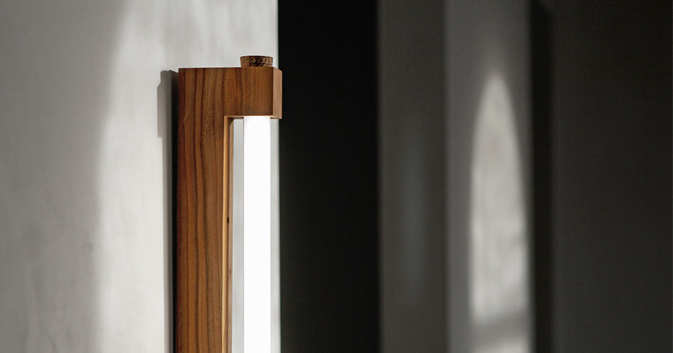 Ninebyfour Minimalist Wooden LED Tube Lights by Waarmakers