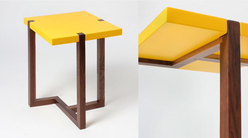 Piet Side Table in Yellow by Hugo Passos