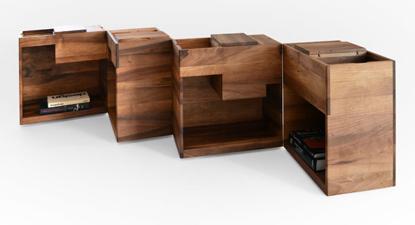 Folded Out KAssona Chest with Internal Shelving and Top Compartments
