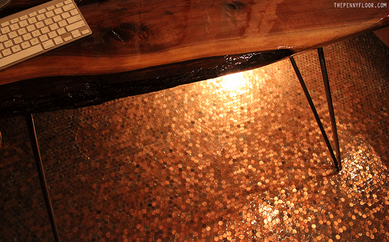 Glazed Penny Floor Tiles