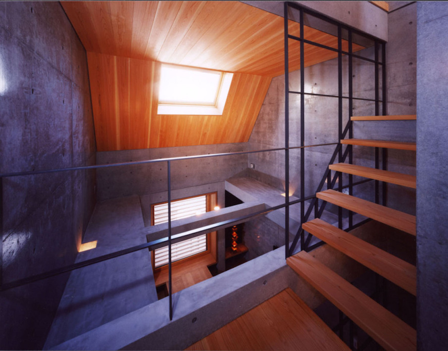 Metal Railings of the Staircase in Seven by Apollo Architects