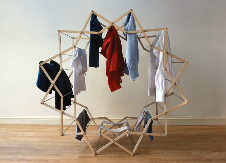 Star Shaped Clothes Horse by Aaron Dunkerton
