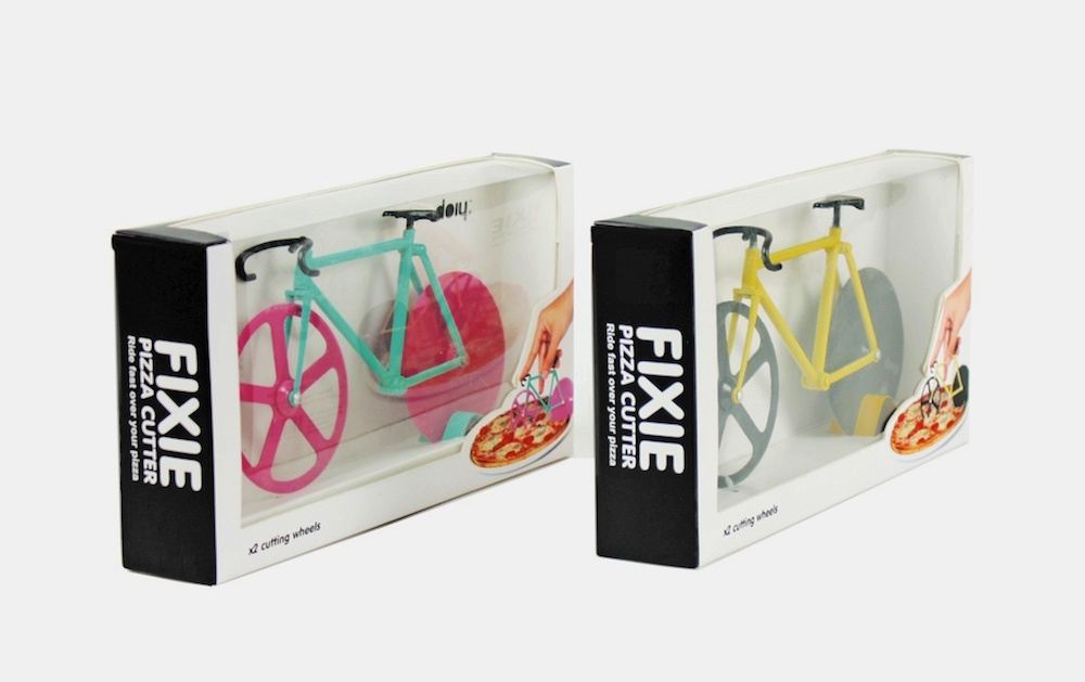 Fixie Pizza Cutter Gift Idea Packaging