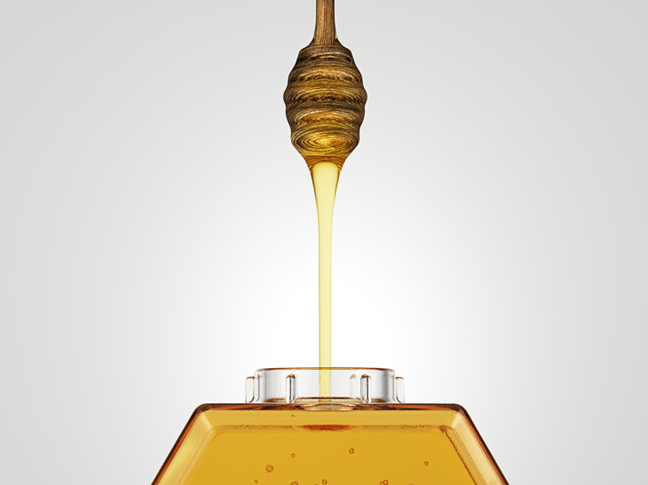 Included Wooden Honey Dipper in Lid of Bottle