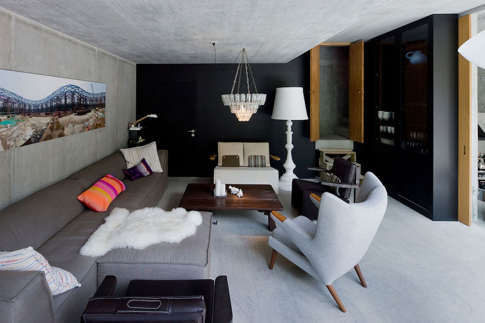 Living Room of Villa Vals Guest House in Switzerland