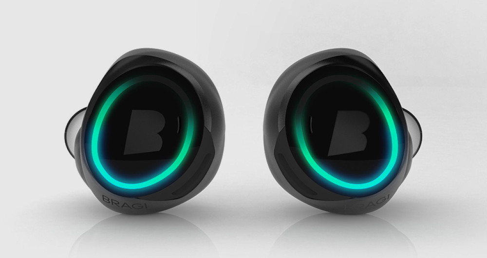 Pair of Dash Wireless Smart In Ear Headphones by Bragi on Kickstarter