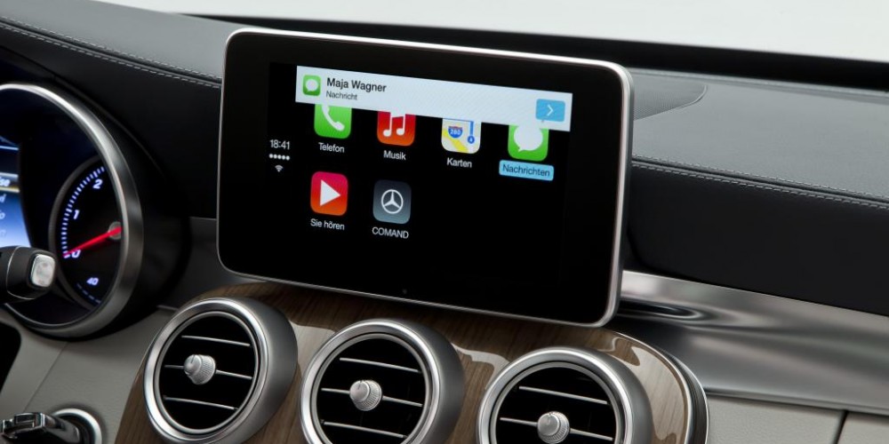 CarPlay Interface in Existing Mercedes Cars