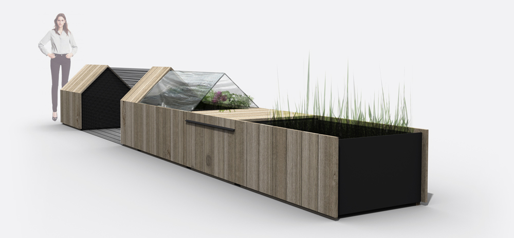 Daily Needs Modular Garden for City Life by Studio Segers