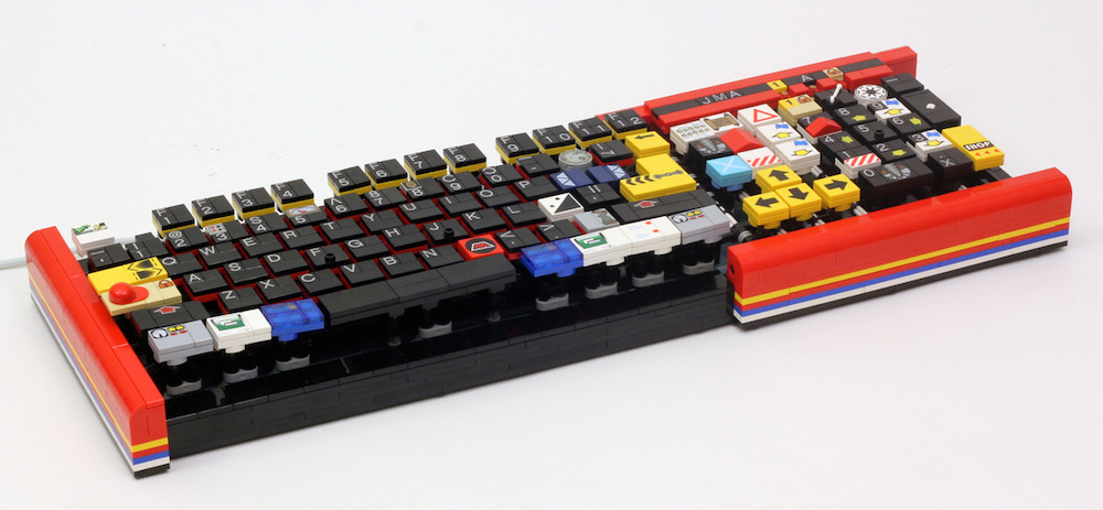 Functioning Computer Keyboard Made of Lego by Jason Allemann of JK Brickworks