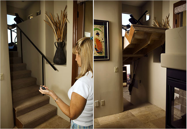 Rotating Staircase by Creative Home Engineering