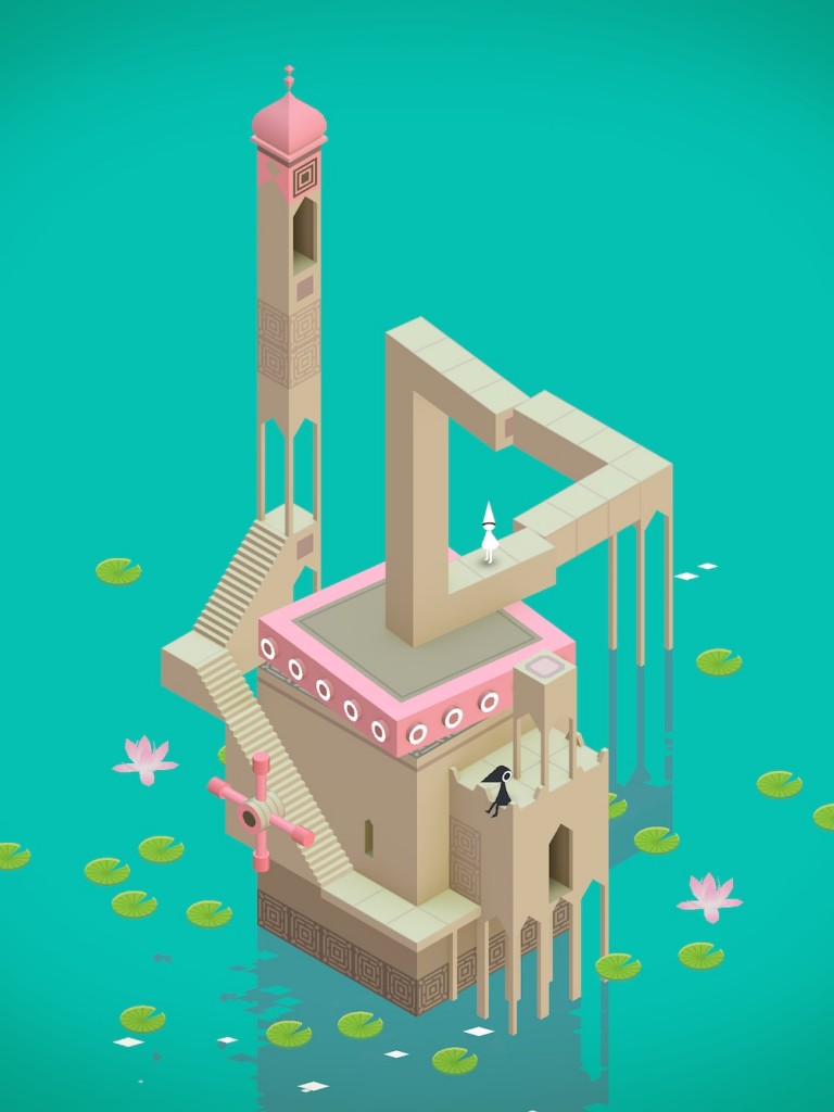 Penrose Impossible Triangle in Monument Valley Game