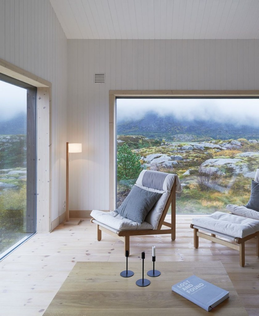 Scandinavian Living Room with Views over Vega Island Landscape