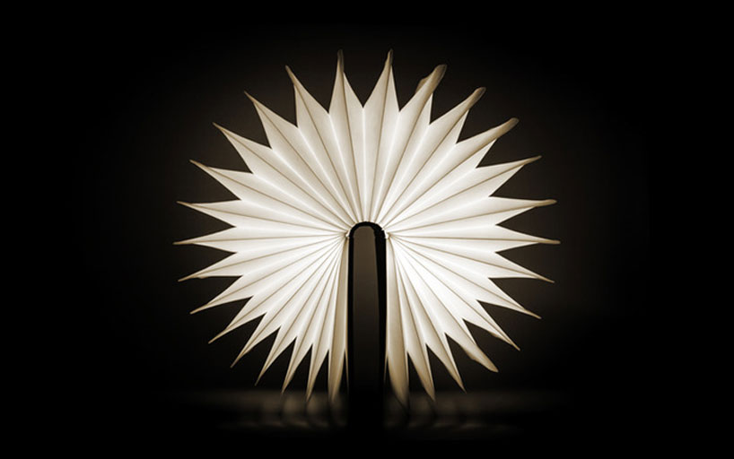 Side View of Fully Opened Lumio Light Standing
