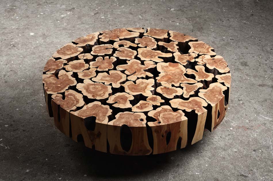 Coffee Table in Aromatic Red Cedar Wood by Jaehyo Lee