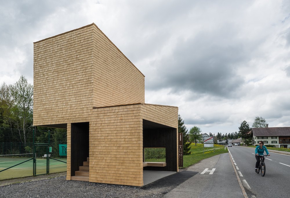 Kressbad BUS STOP by Rintala Eggertsson Architects, Norway
