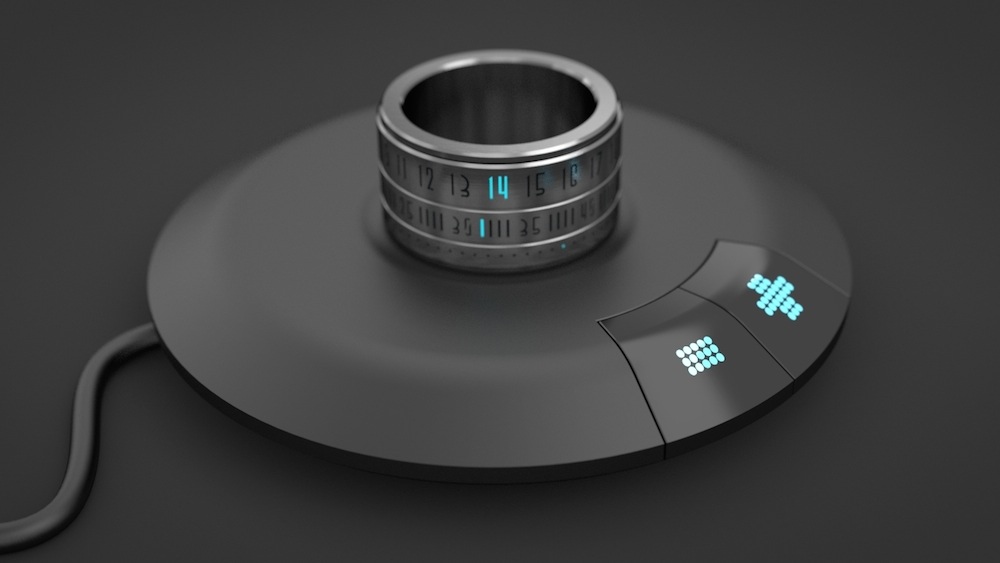 Qi Wireless Charging Pad for Ring Clock