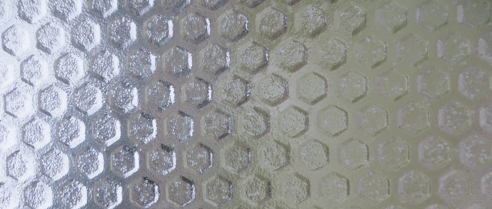Textured Glass from Solar Roadways Tiles