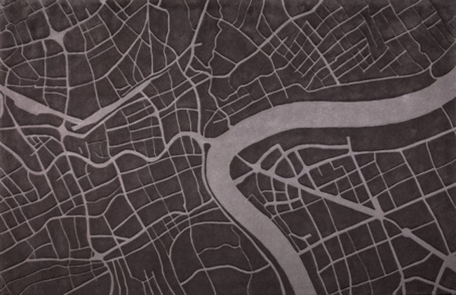 Urban Fabric City Map Rug by Four O Nine