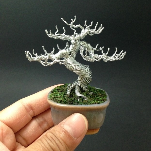 Wire Bonsai Trees by Ken To Homeli