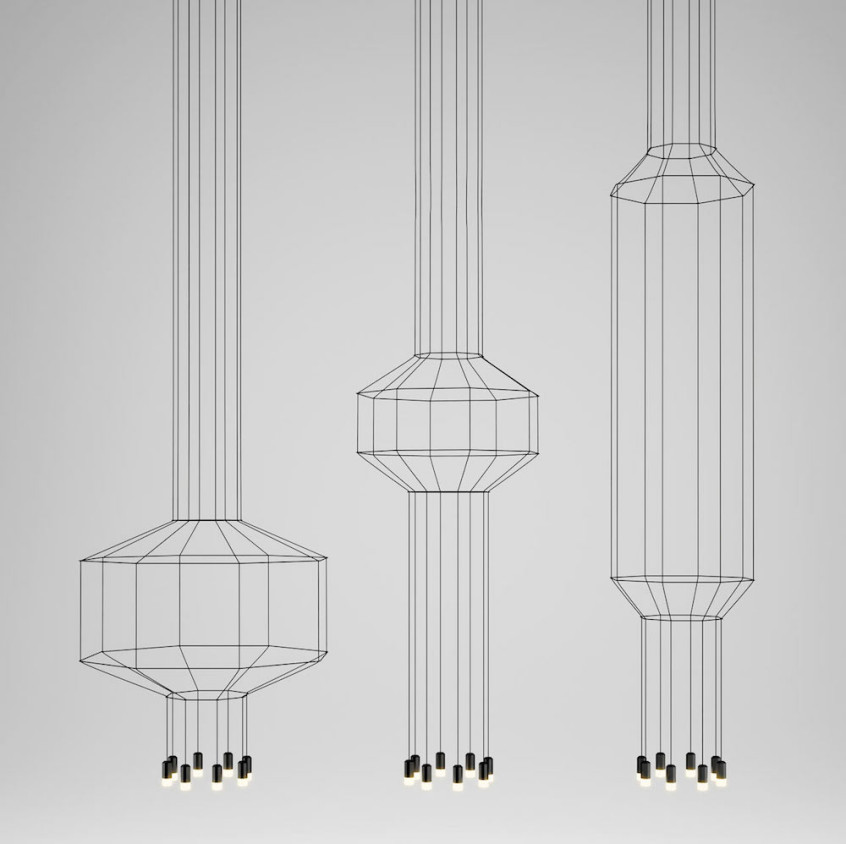 WIREFLOW Geometric Line Drawing Lighting by Arik Levy for VIBIA Homeli