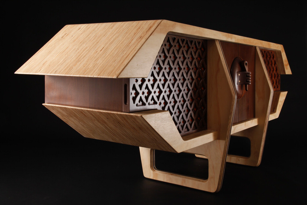 Side View of the Monroe Sideboard Cabinet by Jory Brigham, California