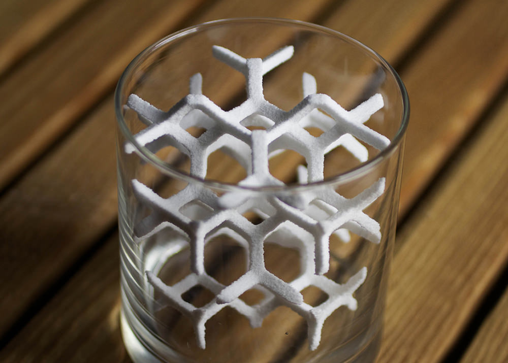 3D Printed Molucular Lattice in Sugar by 3D Systems