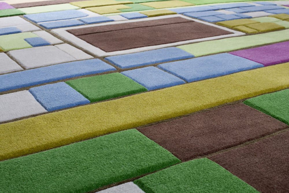 Close-up of Dutch Flower Strip Farm LandCarpet