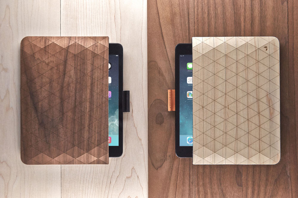 Comparing Walnut and Maple Wood iPad Sleeves by Grovemade