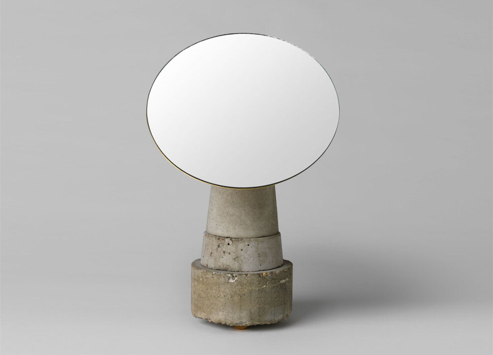 Concrete Table-top Mirror by David Taylor
