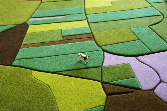 Italy:European Farming Fields LandCarpet Map by Florian Pucher