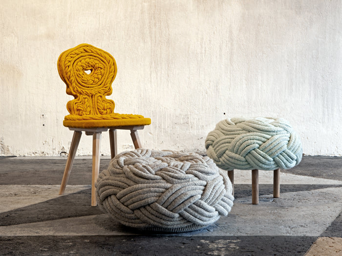 Knitted Furniture by Claire-Anne O’Brien