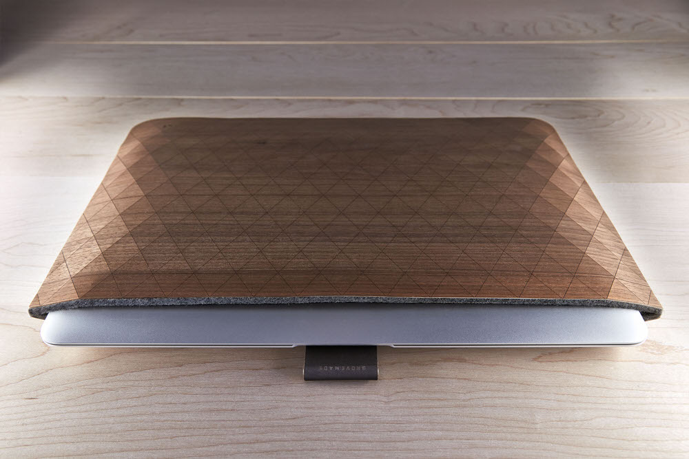 MacBook Air on Grovemade Walnut Sleeve