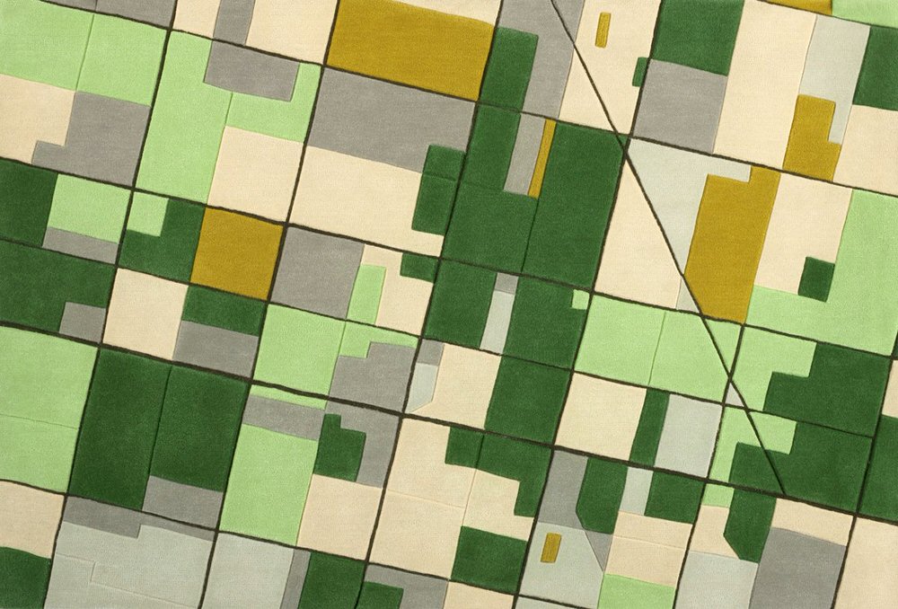 Square American Farming Land Divisions Map by Florian Pucher