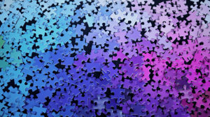 1000 Colours: Rainbow CMYK Gamut Jigsaw Puzzle by Clemens Habicht