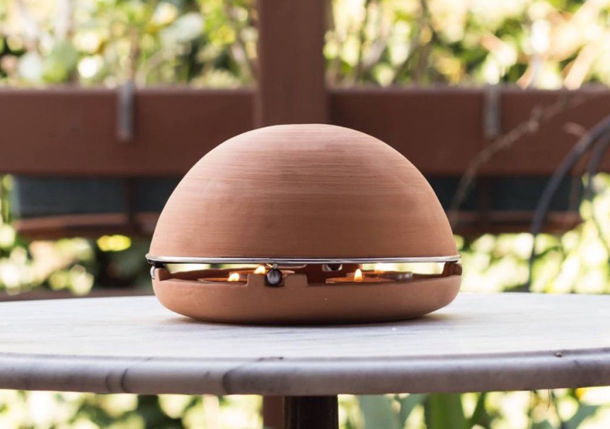 Egloo CandlePowered Terracotta Dome Heater by Marco Zagaria Homeli