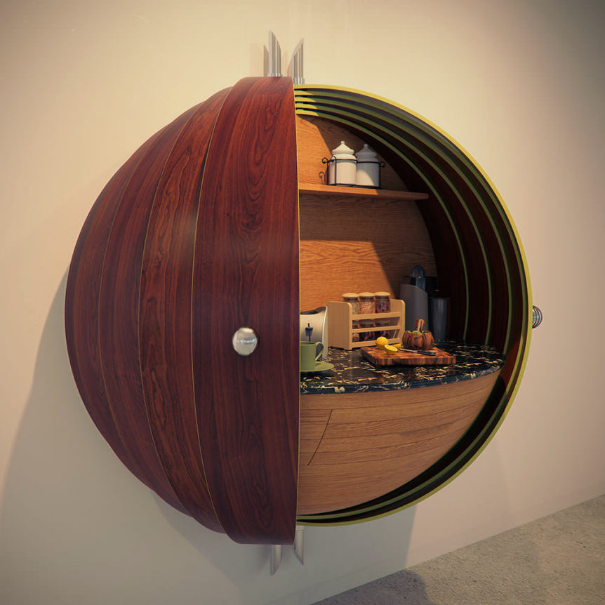 Dime: Spherical Drinks Cabinet by Splinter Works - Homeli