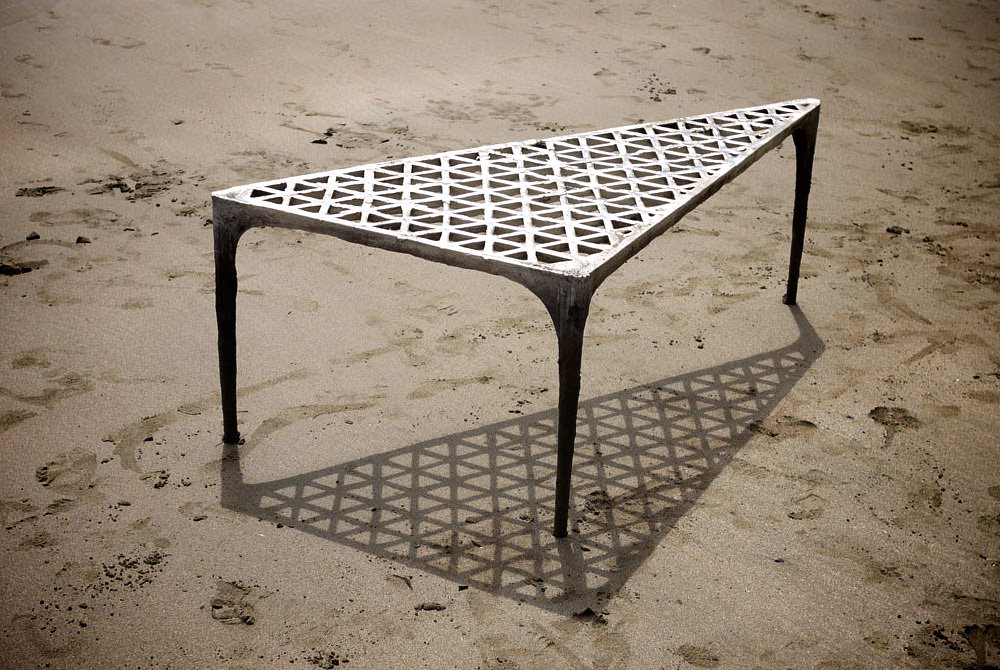 The Finished Pewter Desk by Max Lamb