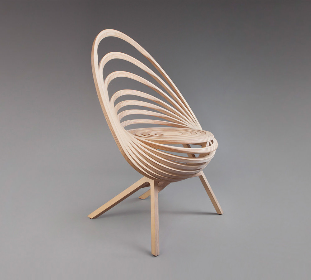 Octave Looping Plywood Chair by Estampille 52