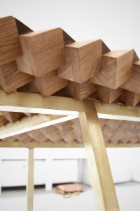 Atlas Table in Geometric Wood by FUNDAMENTAL