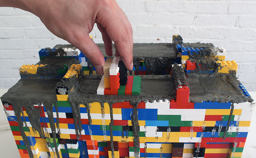 A Self-Fashioned Lego Trowel for Smoothing Concrete