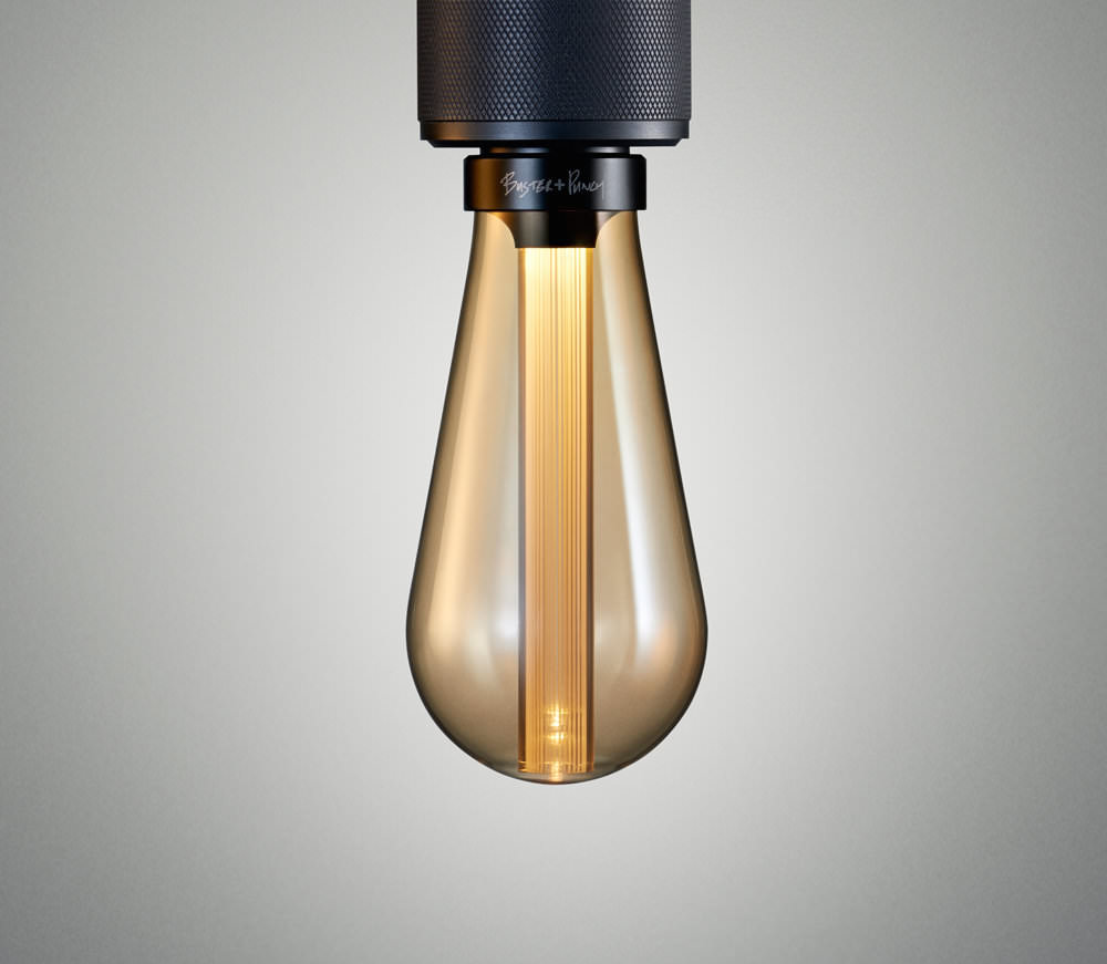 Buster Bulb with Gold Glass Finish