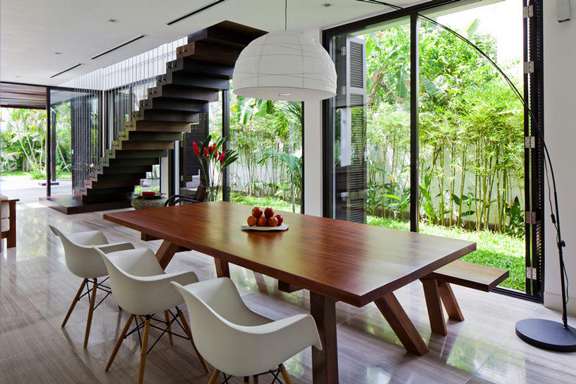 Charles Eames Designed DSW Chairs in Thao Dien House