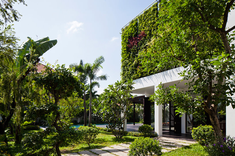 Lush Green Vegetation Surrounding Thao Dien House
