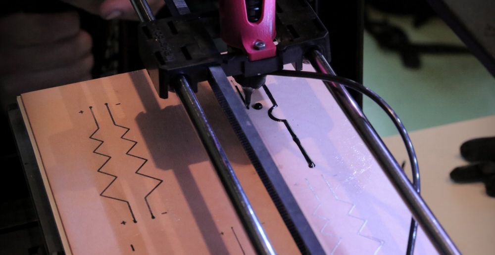 Applying Bare Conductive Electronic Paint to Leather with a 3D Printer