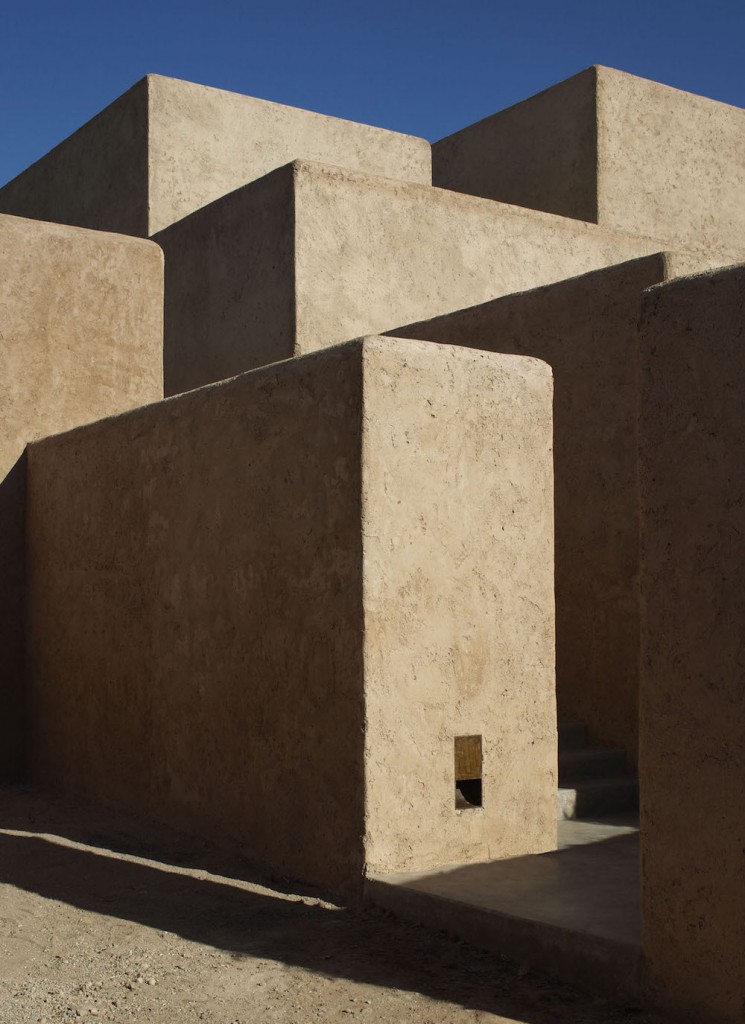 Modern Cubic Composition of Villa K in Traditional Clay Material