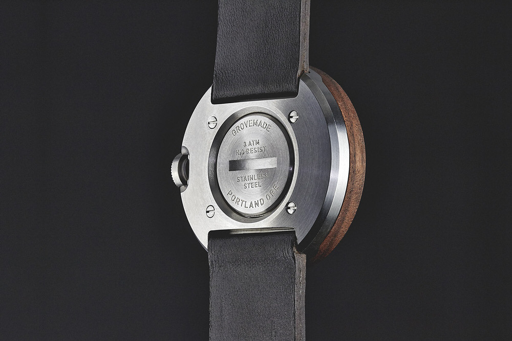 Stainless Steel Back of Grovemade Watch