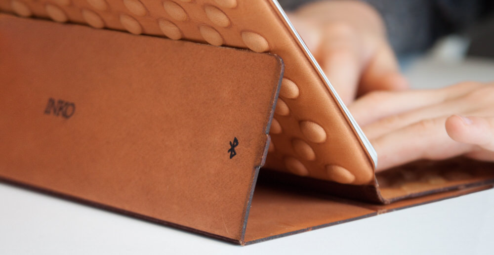Typing Using the INKO Leather iPad Case